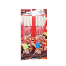 Wei Tong, BBQ Skewers with Brush 12 in Wood Handle, 7 ct (10 Pack)