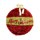 X-Mas Tinsel Ornament Wall Décor, 15.5 in (10 Pack)