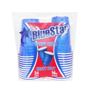 Blue Star, Cups Blue 24 ct, 16 oz (24 Pack)