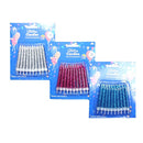 Birthday Candles With Glitter Assorted Colors, 10 ct (24 Pack)