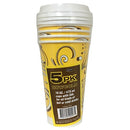 Axxion, Hot & Cold Cups With Lids, 16 oz, 5 ct (48 Pack)