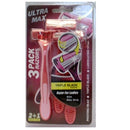 Ultra Max, Ladies Razors 2 + 1, 3 ct (48 Pack)