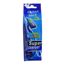 Ultra Max, Razors 6pc Comfort Twin Blade, 6 ct (72 Pack)