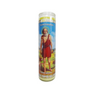 Brilux, Candle San Lazaro Yellow, 8 in (12 Pack)