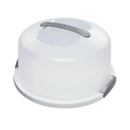 Cake Holder Container White, 12 in (4 Pack)