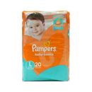 Pampers, Diapers Large Baby Basics, 20 ct (6 Pack)