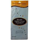 Table Cover Light Blue Plastic (12 Pack)