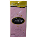 Table Cover Light Pink Plastic (12 Pack)