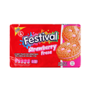 Festival, Creme Cookies Strawberry, 14.2 oz (12 Pack)