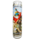 Brilux, Candle San Martin Caballero White, 8 in (12 Pack)