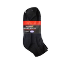 Top Choice, Ankle Socks Black, 2 ct (6 Pack)