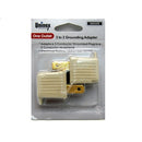 Uninex, Grounding Adapter, 2 ct (24 Pack)
