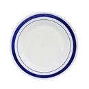 Dinner Plate Banded Assorted Colors, 10.5 in (36 Pack)