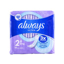 Always, Ultra, Long Pads Size 2, 14 ct (12 Pack)