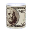 Coin Bank Tin 5.4" X 6" Us Money (24 Pack)